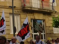 Una imagen de la manifestación de este viernes. /PC
