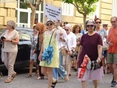 Una imagen de la manifestación de este viernes. /PC