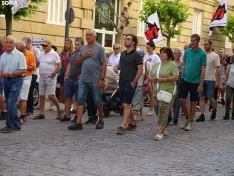 Una imagen de la manifestación de este viernes. /PC