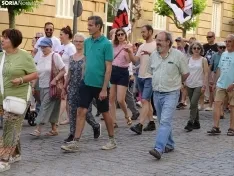 Una imagen de la manifestación de este viernes. /PC