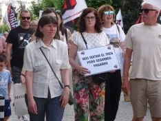 Una imagen de la manifestación de este viernes. /PC