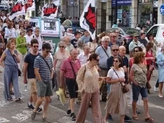 Una imagen de la manifestación de este viernes. /PC