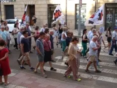 Una imagen de la manifestación de este viernes. /PC