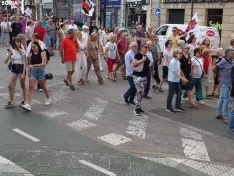 Una imagen de la manifestación de este viernes. /PC
