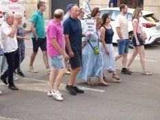 Una imagen de la manifestación de este viernes. /PC