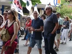 Una imagen de la manifestación de este viernes. /PC