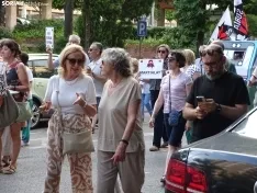 Una imagen de la manifestación de este viernes. /PC