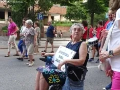 Una imagen de la manifestación de este viernes. /PC