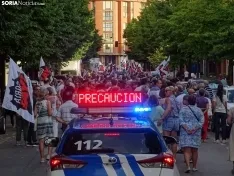Una imagen de la manifestación de este viernes. /PC