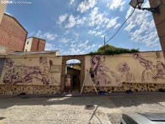 Foto 3 - El arte que transforma Almazán: los murales del AUA ya cobran vida en las calles