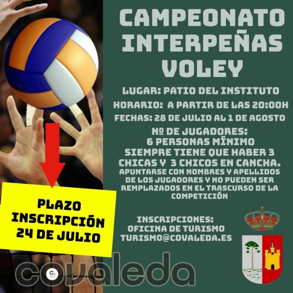 Campeonato de voleibol interpeñas en Covaleda 2025