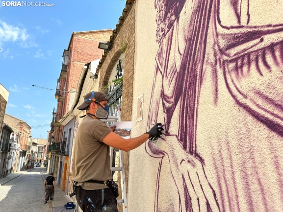 El arte que transforma Almazán: los murales del AUA ya cobran vida en las calles