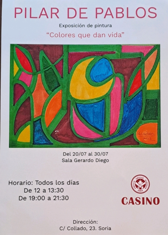 La exposición Colores que dan vida de Pilar de Pablos en Soria