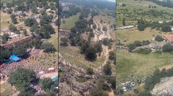 VIDEO | Así vio La Saca 2025 la Guardia Civil desde el aire