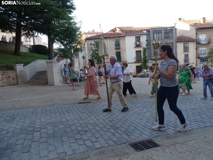 Una imagen de la procesión hoy miércoles. /PC