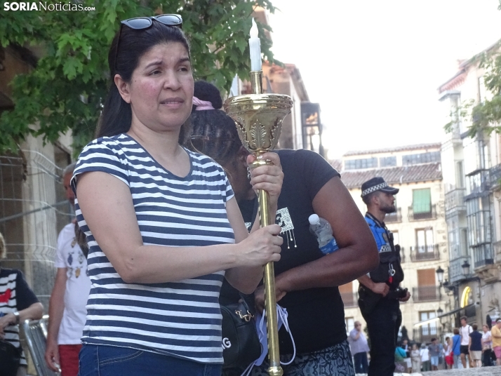 Una imagen de la procesión hoy miércoles. /PC