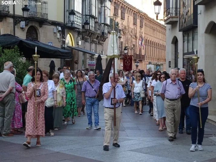 Una imagen de la procesión hoy miércoles. /PC