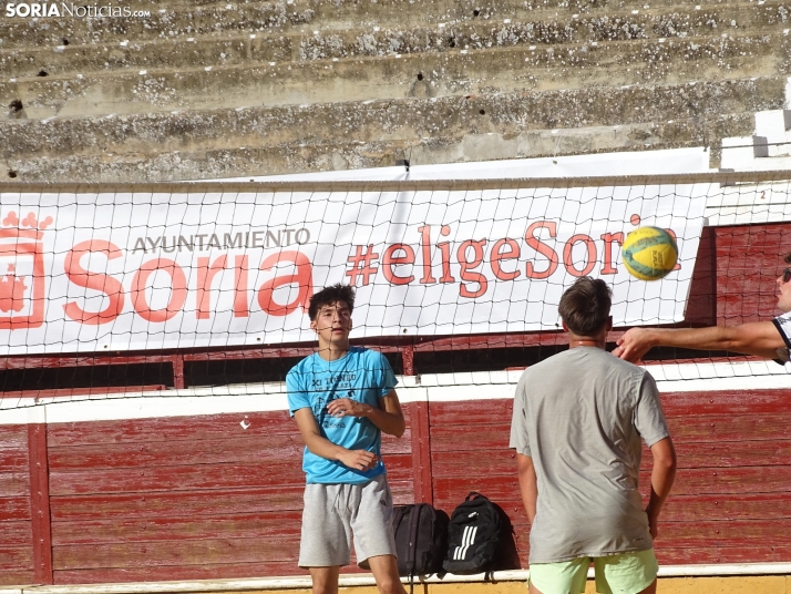 Una imagen del coso de San Benito esta tarde de domingo. 