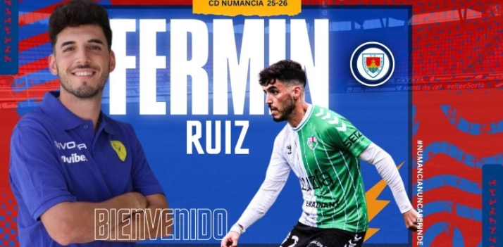 Fermín Ruiz, un viejo conocido de Abel Segovia que se incorpora al lateral izquierdo del Numancia