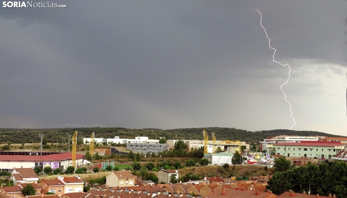Otra tarde de tormentas para este viernes en Soria