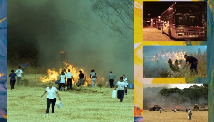 Tardelcuende recuerda el gran incendio de 2000 con una exposición
