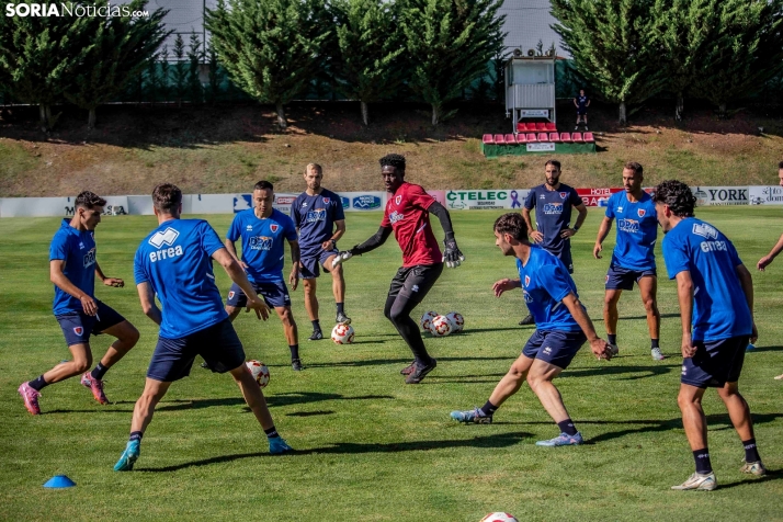 En im&aacute;genes: El Numancia completa su primer entrenamiento de pretemporada