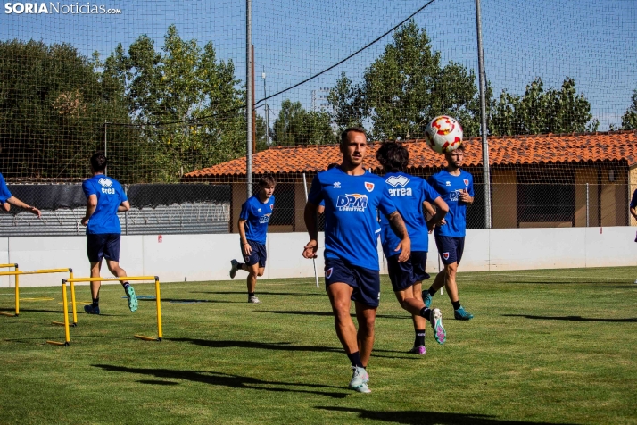 En im&aacute;genes: El Numancia completa su primer entrenamiento de pretemporada