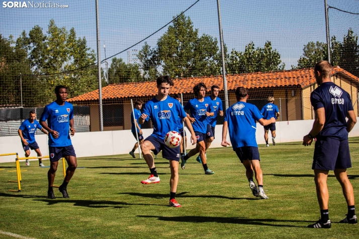 En im&aacute;genes: El Numancia completa su primer entrenamiento de pretemporada