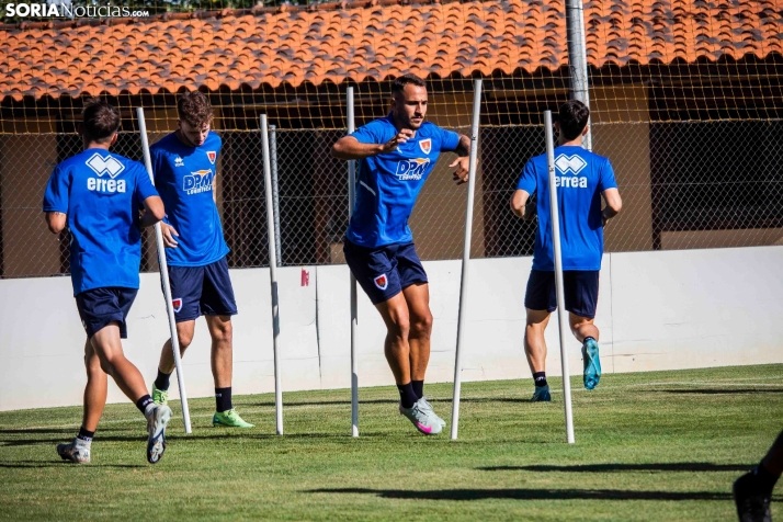 En im&aacute;genes: El Numancia completa su primer entrenamiento de pretemporada