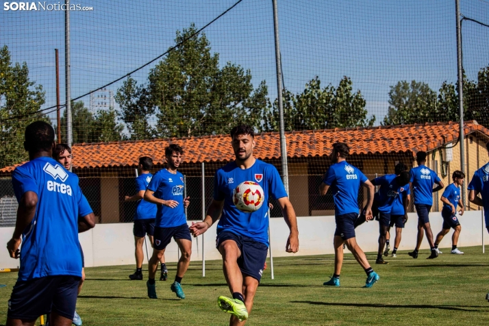 En im&aacute;genes: El Numancia completa su primer entrenamiento de pretemporada
