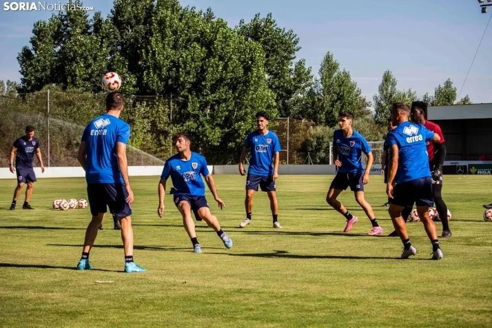 En im&aacute;genes: El Numancia completa su primer entrenamiento de pretemporada