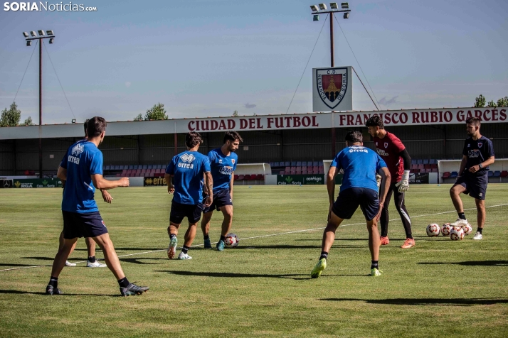 En im&aacute;genes: El Numancia completa su primer entrenamiento de pretemporada