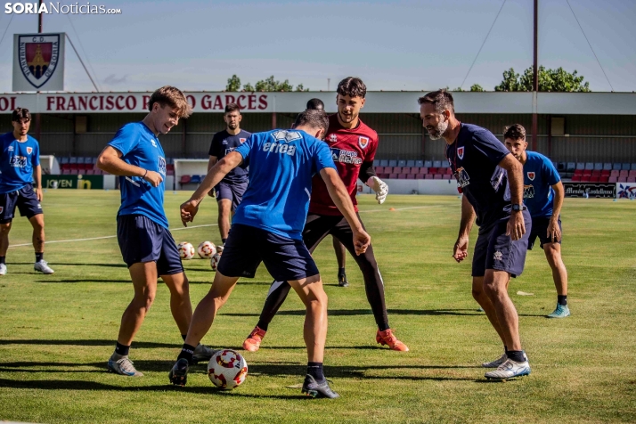 En im&aacute;genes: El Numancia completa su primer entrenamiento de pretemporada