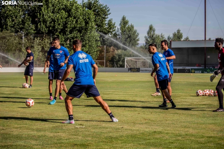 En im&aacute;genes: El Numancia completa su primer entrenamiento de pretemporada