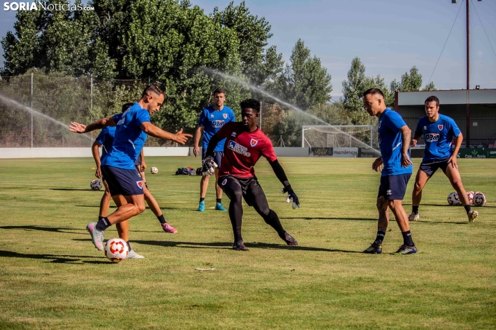 En im&aacute;genes: El Numancia completa su primer entrenamiento de pretemporada