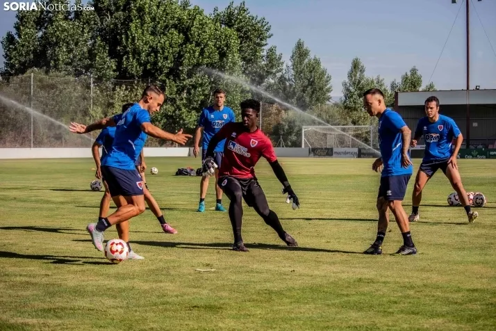 En im&aacute;genes: El Numancia completa su primer entrenamiento de pretemporada