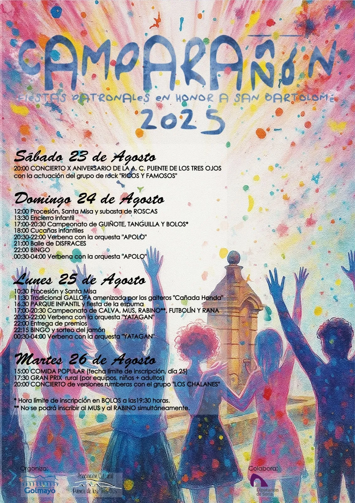 El programa de fiestas.