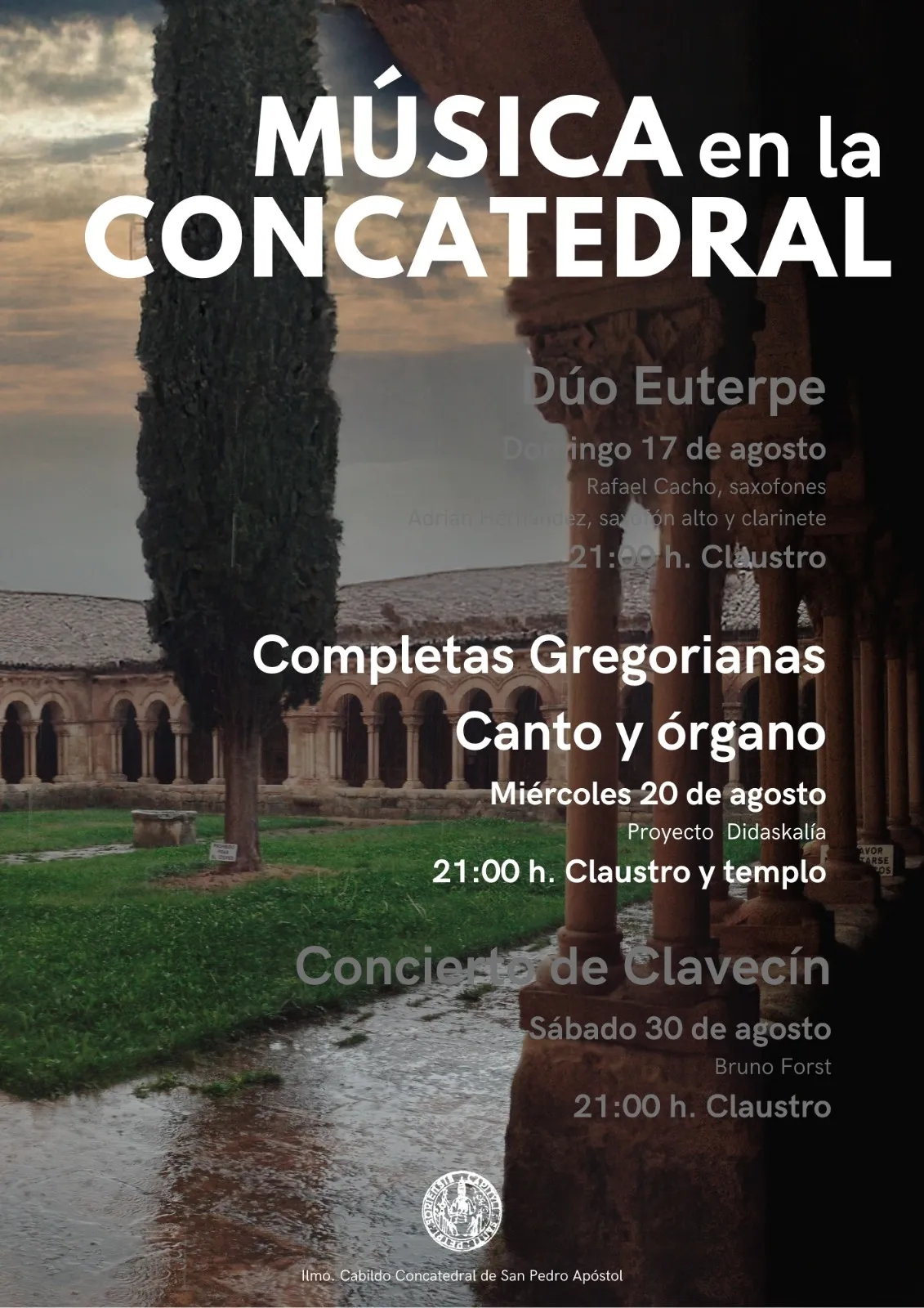 Foto 2 - La m&uacute;sica vuelve al claustro de la Concatedral de Soria con un ciclo que aspira a ser un referente cultural