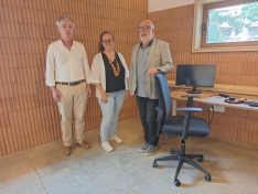 Foto 3 - El nuevo coworking de Valloria, financiado por el PIREP Local, acoge a sus primeros teletrabajadores este verano