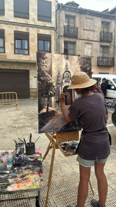 Foto 4 - Los pinceles volverán a tomar las calles de Almazán en su V Concurso de Pintura Rápida