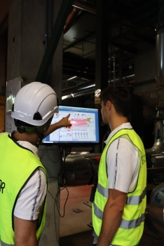 Visita del equipo amarillo a las instalaciones de REBI. 