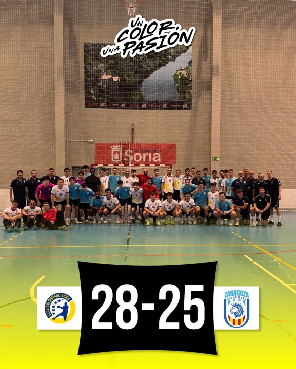 Balonmano Soria ilusiona en San Andrés con su victoria (28-25)