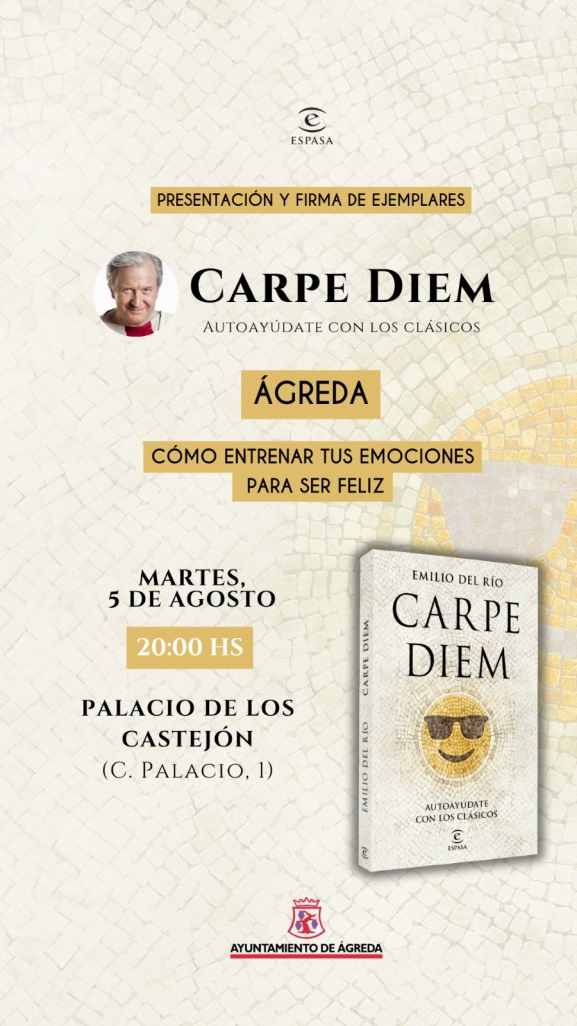 Emilio Del Río presenta su libro Carpe Diem en Ágreda