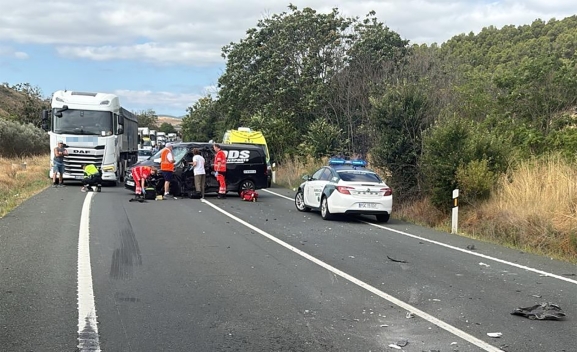 Dos heridos en un accidente en la N-113 entre Soria y La Rioja