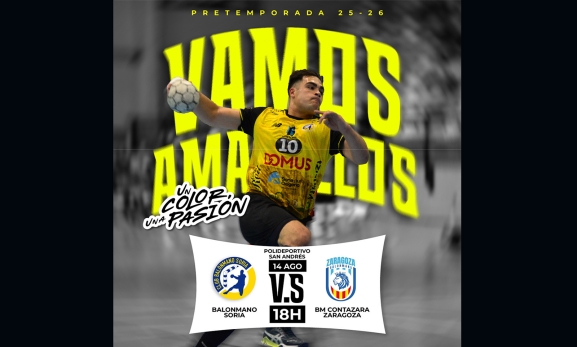 El Balonmano Soria estrena la pretemporada en casa con el Derbi del Moncayo