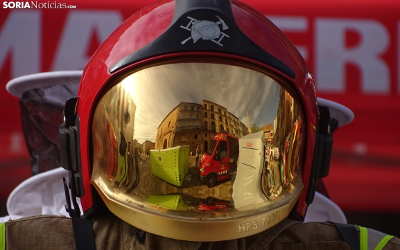 CSIF da el último adiós en Soria al bombero fallecido en el incendio de León