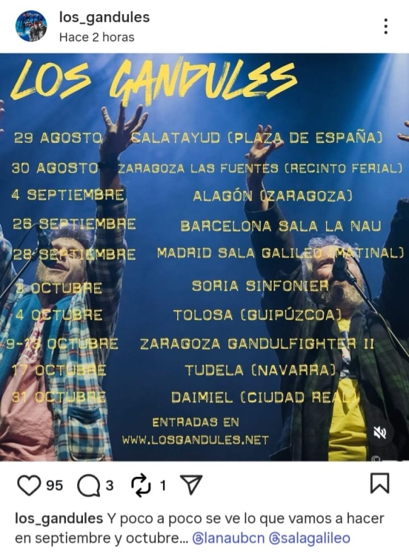 Los Gandules estarán en Soria por San Saturio en un concierto junto a la Banda Municipal: Estamos ya ensayando el repertorio