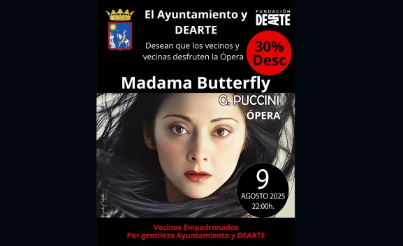Ópera en Medinaceli: descuento para ver Madama Butterfly