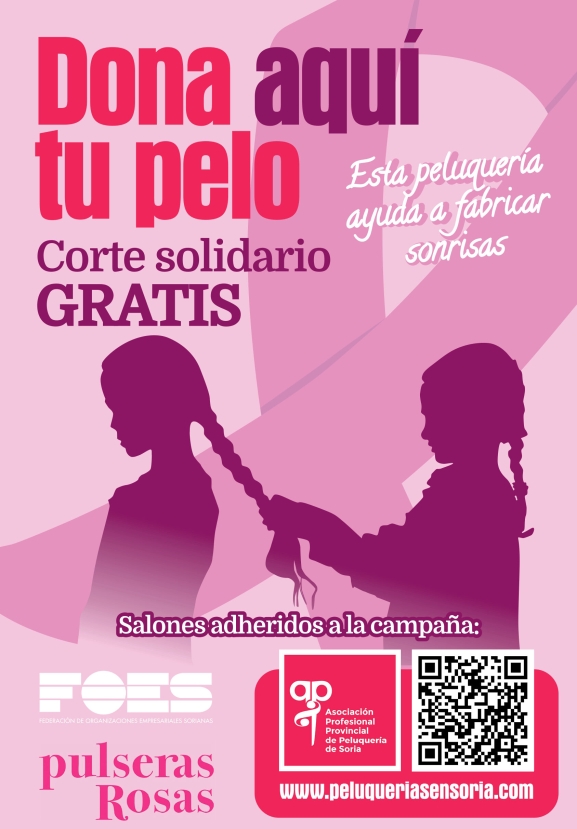 La campaña Tu Pelo Vale un Tesoro en Soria envía las primeras 20 donaciones