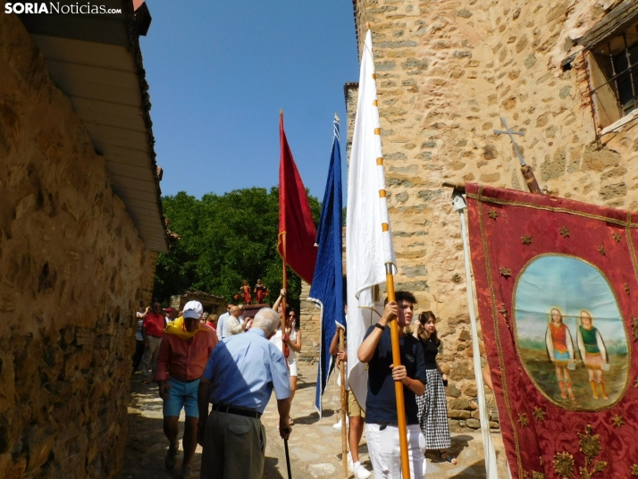 Procesión Santos Justo y Pastor en Diustes